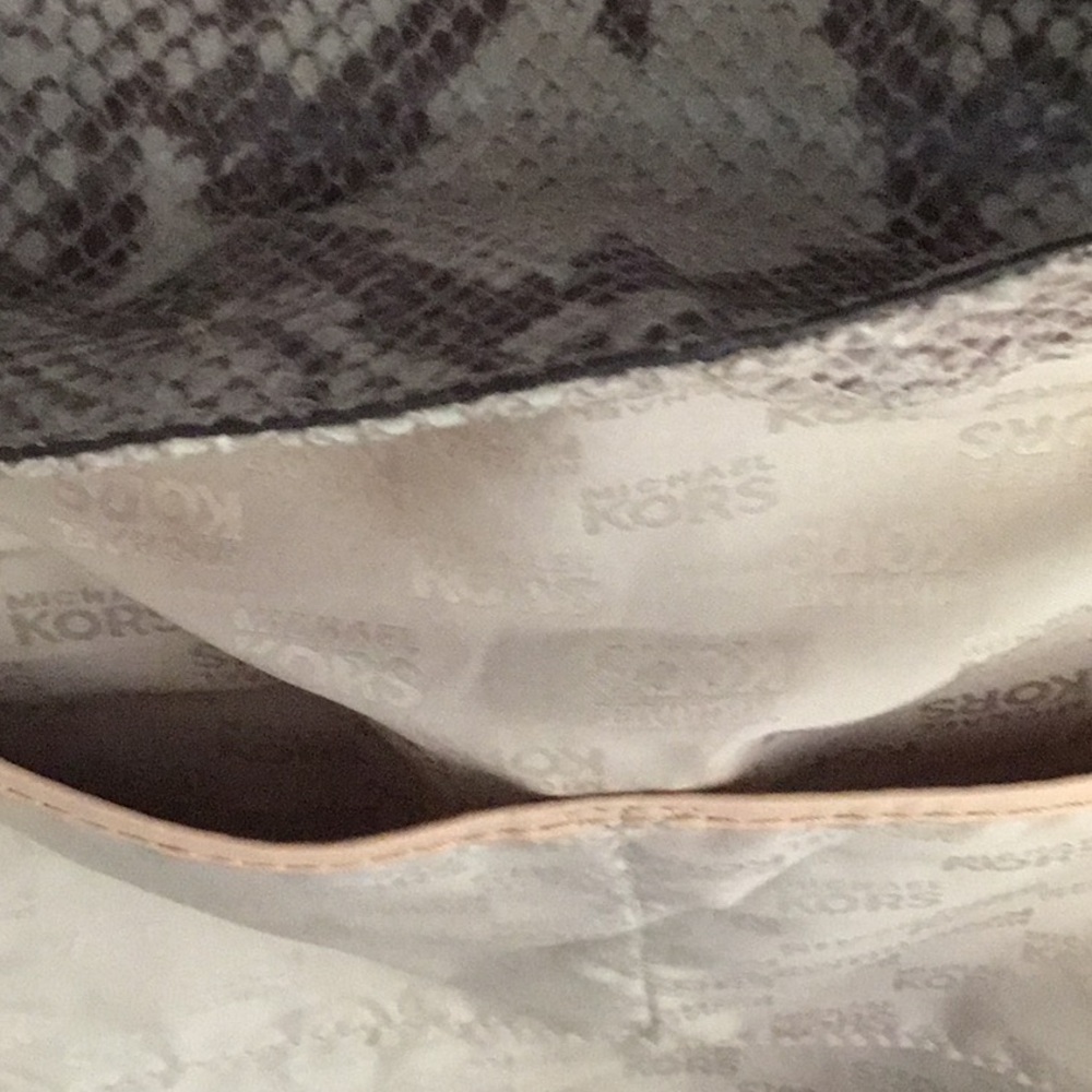 Michael Kors Snakeskin Tote. Wallet is sold - Picture 10 of 16
